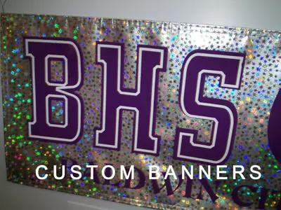 Sparkling BHS cheer banner